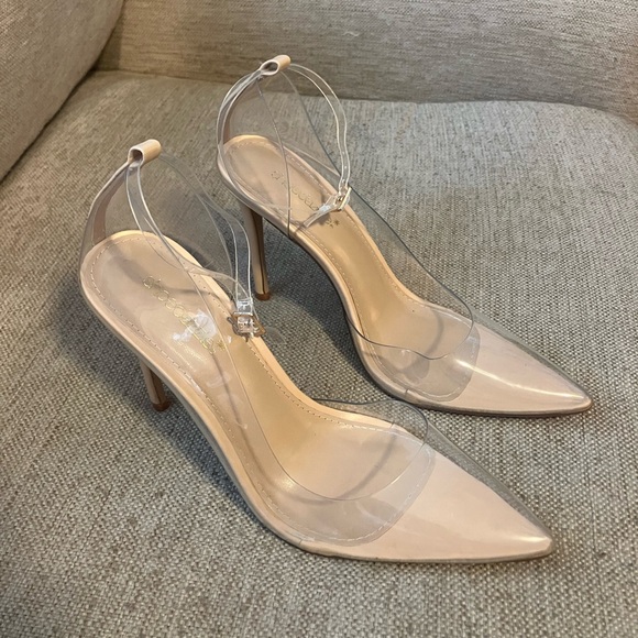 Shoe dazzle Gissella clear Cinderella heel - Picture 2 of 4